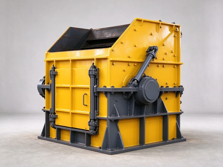 Supplied impact crusher image; exact model match pending